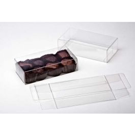 Plastic Gift Boxes for Chocolates 7x3.7x14cm Food Safe (25 pieces) [FPB230]