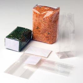 Block Bottom Bags Super Clear 17.8x10.2x22.9cm with paper insert (100 pieces) [FGPB8]