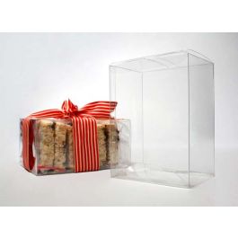 Plastic Gift Boxes 13x5.1x13cm Crystal Clear with Autolock Bottom (25 pieces) [PLB236]