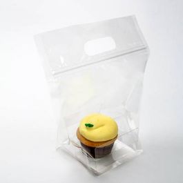 Zip Handle Cupcake Bags for Singles (+ insert) 20.3x10.3x22.9cm (100 Pieces) [CZHB4]