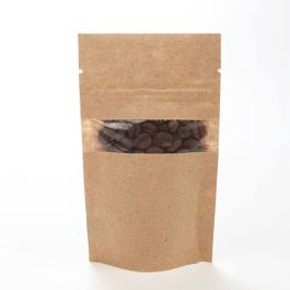 Stand Up Pouches Kraft 8x5x13cm | 28 grams (100 pieces) [ZBGW1K]