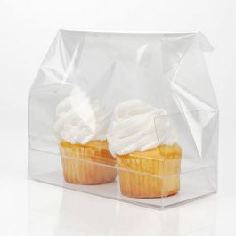 Cupcake Bags for Mini Doubles w/ Paper Bottom 12.7 x 5.7 x 12.7cm (100 Pieces) [CBG9]