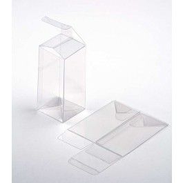Plastic Gift Boxes 11.1x1.3x15.4cm Crystal Clear (25 pieces) [FB287]