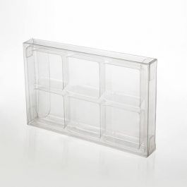 Crystal Clear Artisan Candy Box Sets for 6 7 x 1.4 x 10.3cm (25 Pieces) [CNDY274]