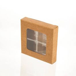 Kraft Artisan Candy Box Sets for 4 7 x 2.1 x 6.8cm (25 Pieces) [CNDY277]