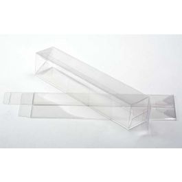 Plastic Gift Boxes 7.6x7.6x30.5cm Autolock Bottom (25 pieces) [PLB90]