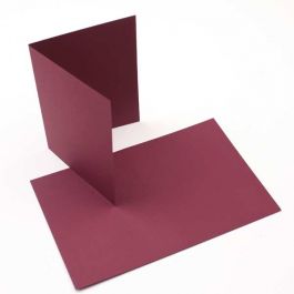 Cards Burgundy 14x10.8cm (50 pieces) [PC213]