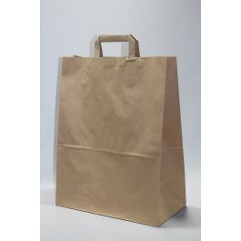 Paper Carrier Bags 32x17x27cm Brown Kraft 70 g/qm (50 pieces) [PADB3227]