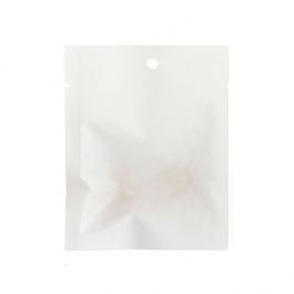 Kraft Bags White Eco-fiendly 7,6x10,2 cm Sealable (100 pieces) [KHS34WK]