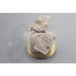 Plastic Tube round 8x8cm glued Bottom Gold and loose Lid (25 pieces) [KJ-8X8KG]