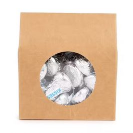 Kraft Gift Boxes with Circle Window 8,9x3,8x10,2 cm (25 pieces) [FS340]