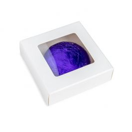 White Gift Boxes Window Box w/ attached window 7x2.1x6.8 cm (25 pieces) [WKRGW319]