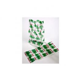Printed Bags Christmas Trees 10.2x6.4x24.1cm with side gusset (100 pieces) [G4CTR]