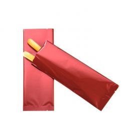 Plastic Bags Red 7.5x20.3cm Metallised and Sealable (100 pieces) [SVP38R]