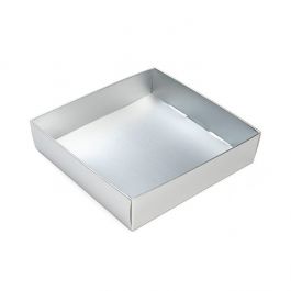 Silver Kraft Gift Boxes Bottom 10.5x2.5x10.8cm (25 pieces) [MS99]