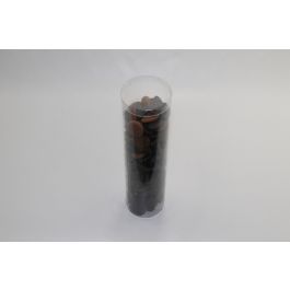Plastic Tube round 5x40cm glued Bottom and loose Lid (25 pieces) [KJ-5X40V]