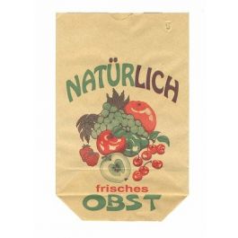 Kreuzbodenbeutel mit Obstdruck - 60 grs (Inhalt 2.5kg) 22.5x37 cm (100 Stück) [PAK2237B]