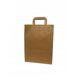Paper Carrier Bags 26x17x25cm Brown Kraft 70 g/qm (50 pieces) [PADB2625]