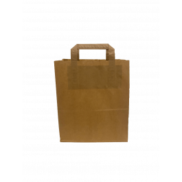 Paper Carrier Bags 22x10x28cm Brown Kraft 70 g/qm (50 pieces) [PADB7026]