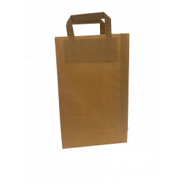 Paper Carrier Bags 22x11x36cm Brown Kraft 70 g/qm (50 pieces) [PADB7036]