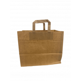 Paper Carrier Bags 32x12x41cm Brown Kraft 80 g/qm (50 pieces) [PADB9040]