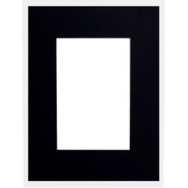 Mount Board 413 Black 30x40cm with 19x27cm window (5 pcs) [MA-7441330402]