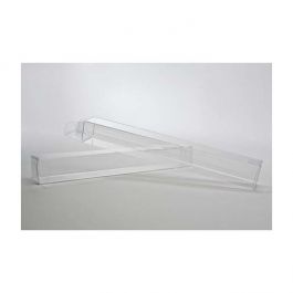 Plastic Gift Boxes 2.5x2.5x20.3cm Crystal Clear (25 pieces) [PLB237]