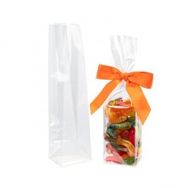 Flat Bottom Gusset w/ Paper Insert, 5 x 5 x 21 cm (50 Pieces) [PFGPB11]