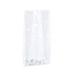 Printed Bags Roses White 10.2x6.4x24.13cm with side gusset (100 pieces) [CG4RO]