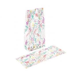 Printed Bags Confetti 8.9x5.1x19.1cm with side gusset (100 pieces) [G3PC1]