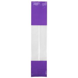 Printed Bags Purple 5.1x4.8x24.1cm with side gusset (100 pieces) [G1PL]