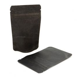 Stand Up Pouches Rice Paper Black 7.9x5.1x13cm | 28 grams (100 pieces) [ZBGR1SB]