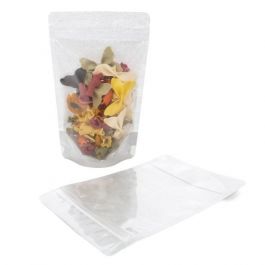 Stand Up Pouches Rice Paper Transparent/Silver 13x7.9x20.6cm | 113 grams (100 pieces) [ZBGR3SC]