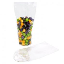 Plastic Bags round Bottom 8.3x25.4cm 40 micron with paper insert (50 pieces) [RPBG3]