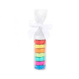 Plastic Bags round Bottom Frosted 5,1x25,4 cm with paper insert (50 pieces) [RPBGF1]