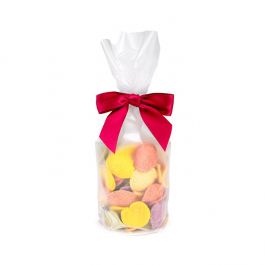 Plastic Bags round Bottom Frosted 8,3x25,4 cm with paper insert (50 pieces) [RPBGF3]