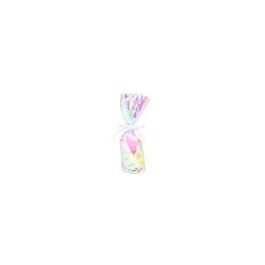 Plastic Bags round Bottom Iridescent 7x25,4 cm with paper insert (50 pieces) [RPBGH2]
