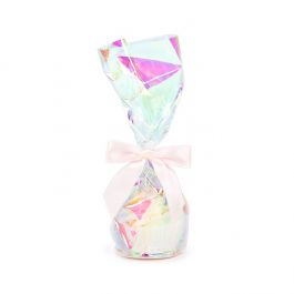 Plastic Bags round Bottom Iridescent 8,3x25,4 cm with paper insert (50 pieces) [RPBGH3]