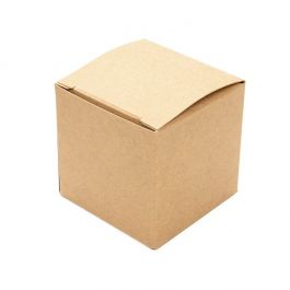 Kraft Pop & Lock Box 5x5x5 cm (25 Pieces) [PLB104K]