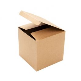 Pop & Lock Box Kraft 10,2x10,2x10,2cm (25 Pieces) [PLB56K]