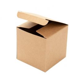 Kraft Pop & Lock Box 7,5 x 7,5 x 7,5 cm (25 Pieces) [PLB58K]