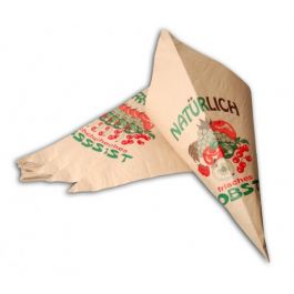 Cone Bags with Fruits print 37cm - 60 grs Quality | Content 1.5 kg (100 pieces) [PAS37B]