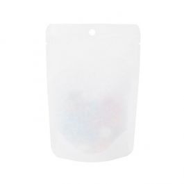 Stand Up Pouch Kraft White Eco-fiendly 10,2x6x15,2 cm (100 pieces) [SUPEK2W]