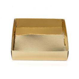 Shimmer Gold Paper Box Bottom 10,5 x 2,5 x 11 cm (25 Pieces) [SG99]