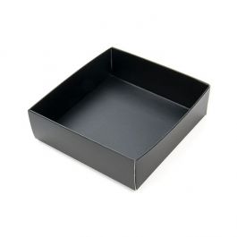 Black Kraft Gift Boxes Bottom 7.9x2.5x8.3cm (25 pieces) [BK356]
