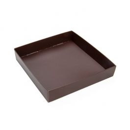 Paper Box Bottom Chocolate Brown 13x2,5x13,3cm (25 Pieces) [CB357]