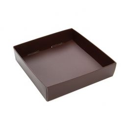 Chocolate Brown Paper Box Bottom 10,5 x 2,5 x 11 cm (25 Pieces) [CB99]