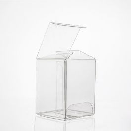 Plastic Gift Boxes 3.8x3.8x5.1cm Crystal Clear (50 pieces) [VB291]