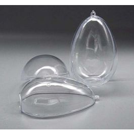 Plastic Transparent Egg 11cm (25 pieces) [PEP-1105100]