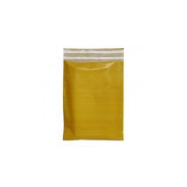 Plastic Mailing Bags 25x35+8cm ochre yellow (250 pcs) [FP-VZQ053]